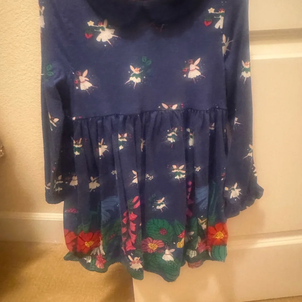 Mini Boden : Whimsical Fairy and Floral Print Dress - Picture 3 of 3
